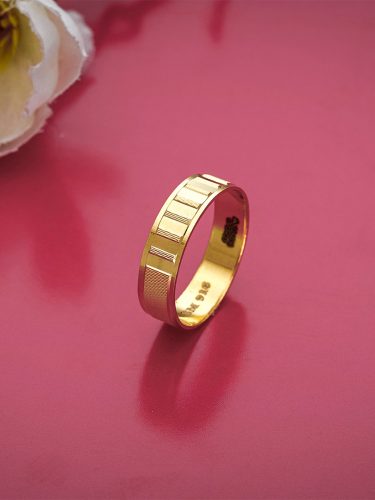 Engraved-Leaf-Pattern-Gold-Band-–-RNCL0459-S3584